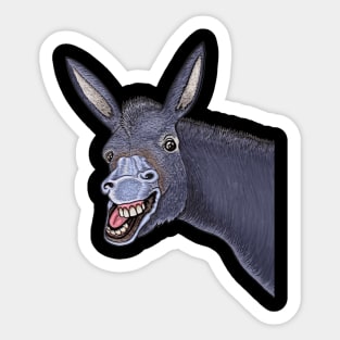 Donkey,donkey smile Sticker